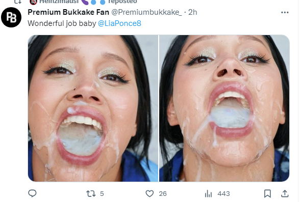 brandie reichman recommends lia ponce premium bukkake pic