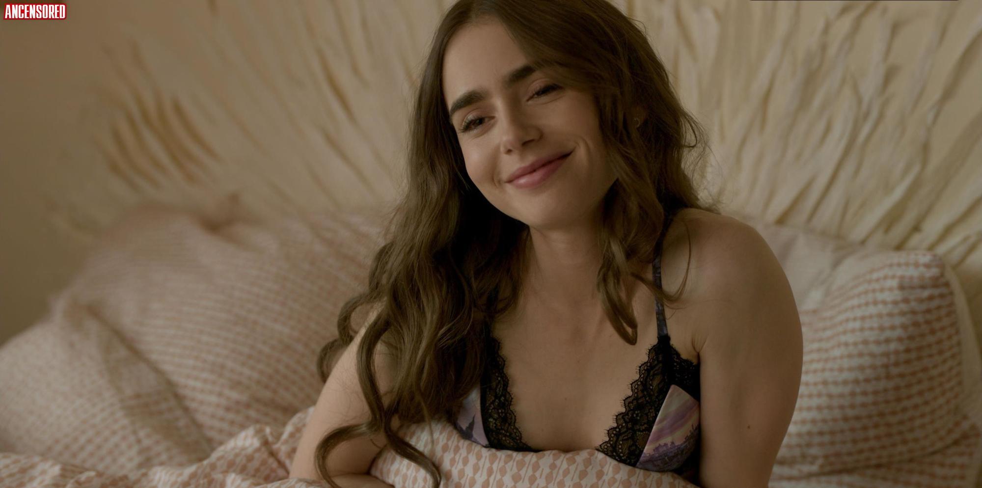 lily collins naked