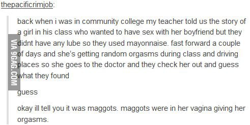 mayonnaise as lube