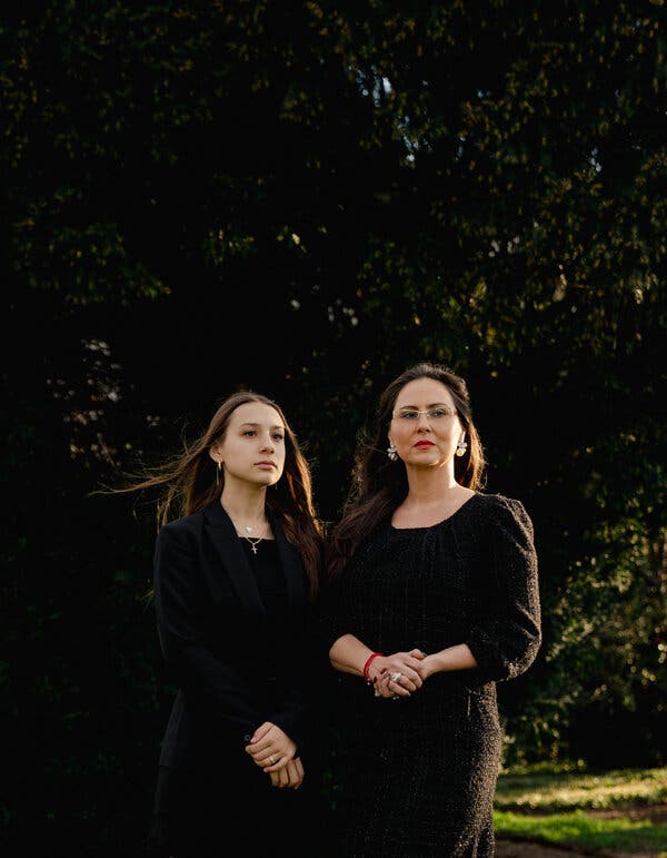 mother and daughter posing nude