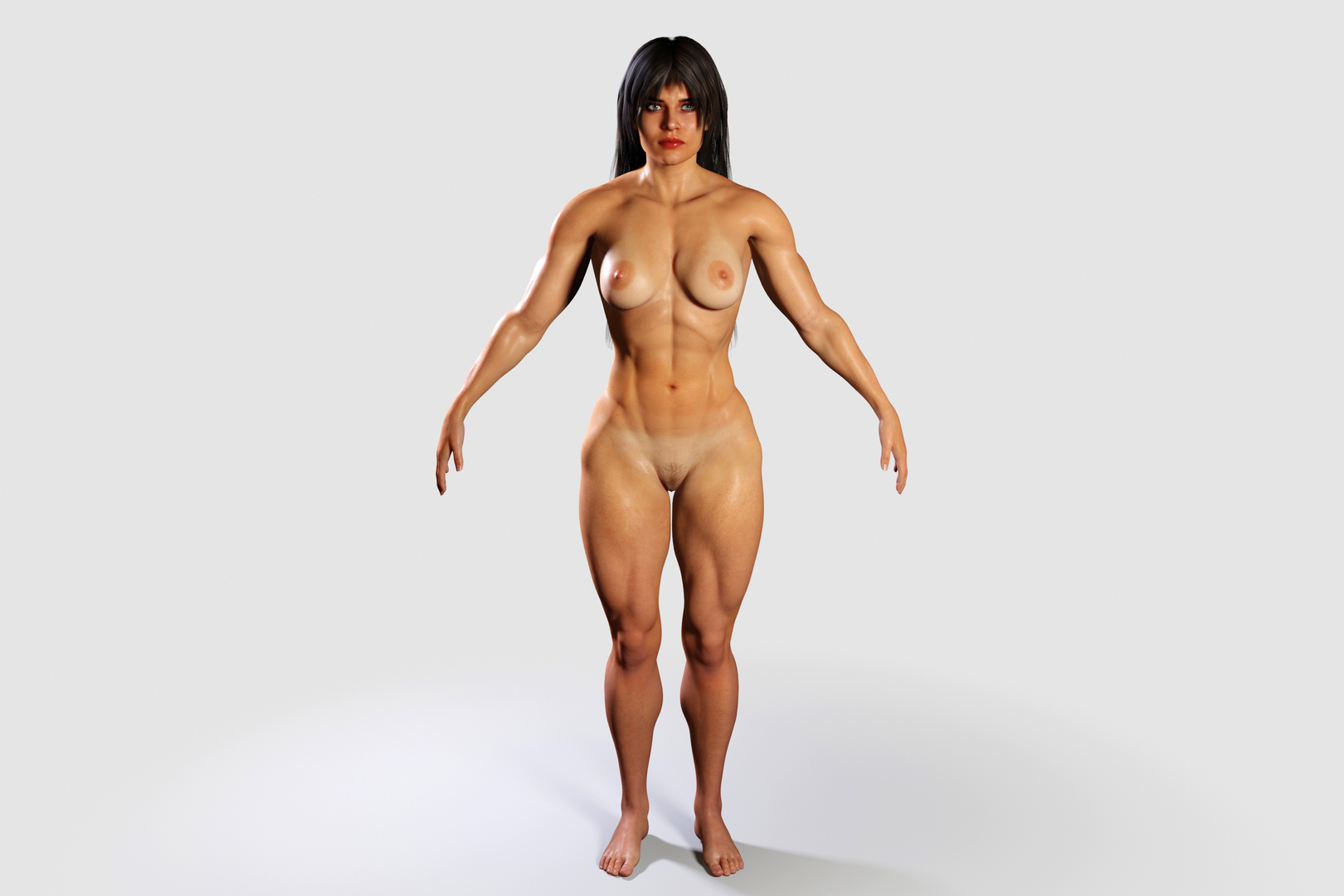 muscular woman nude