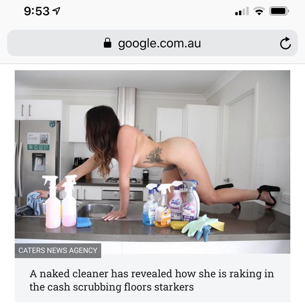 dianne meikle recommends naked house cleaner pic