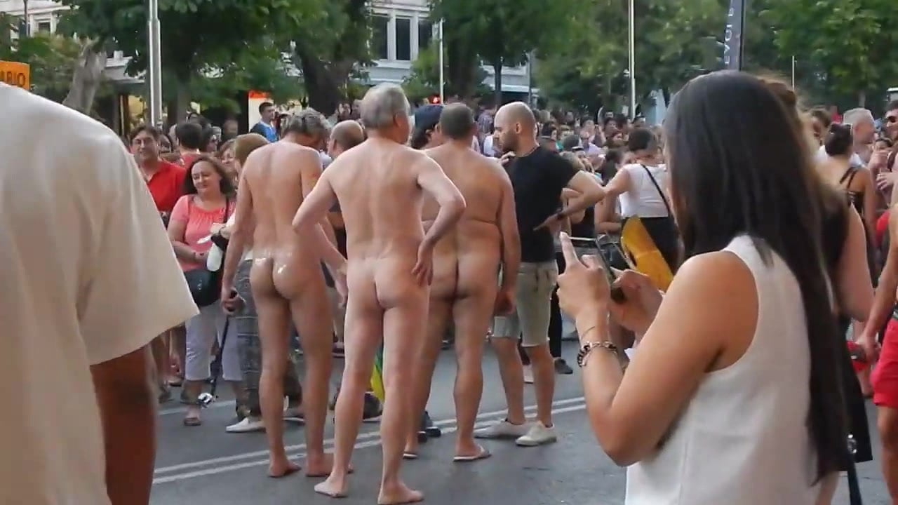 Best of Naked male in public