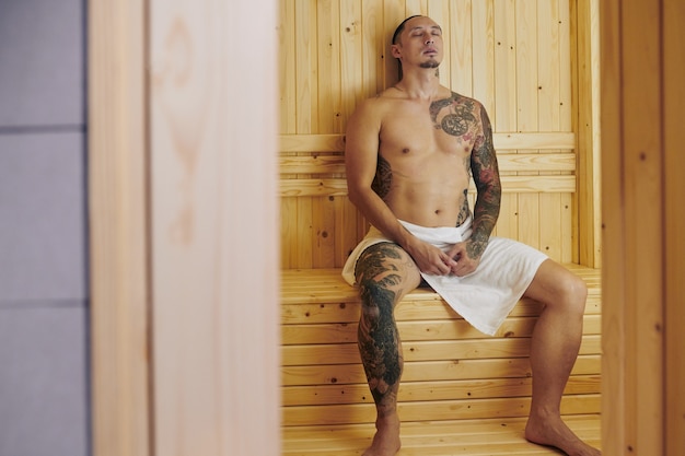 david canchola recommends naked man in sauna pic