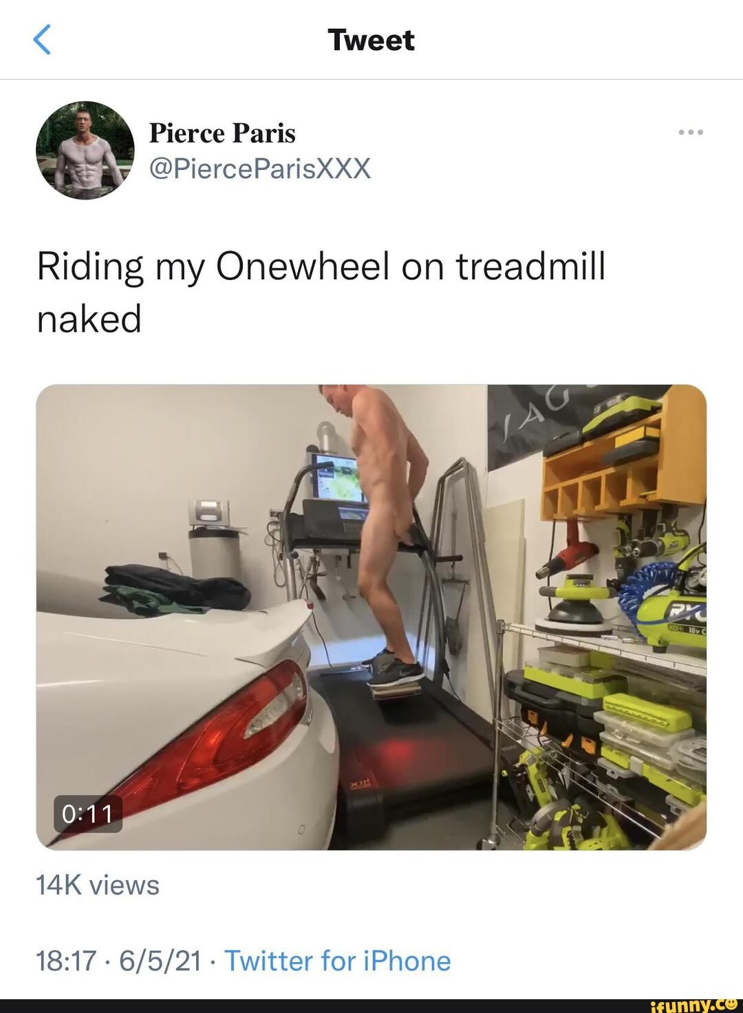 Best of Naked on a treadmill