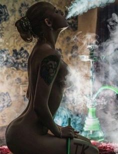 Best of Naked women smoking pot