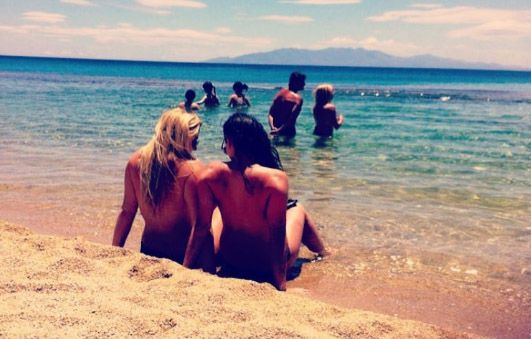 christina michaels recommends nude beach friends pic