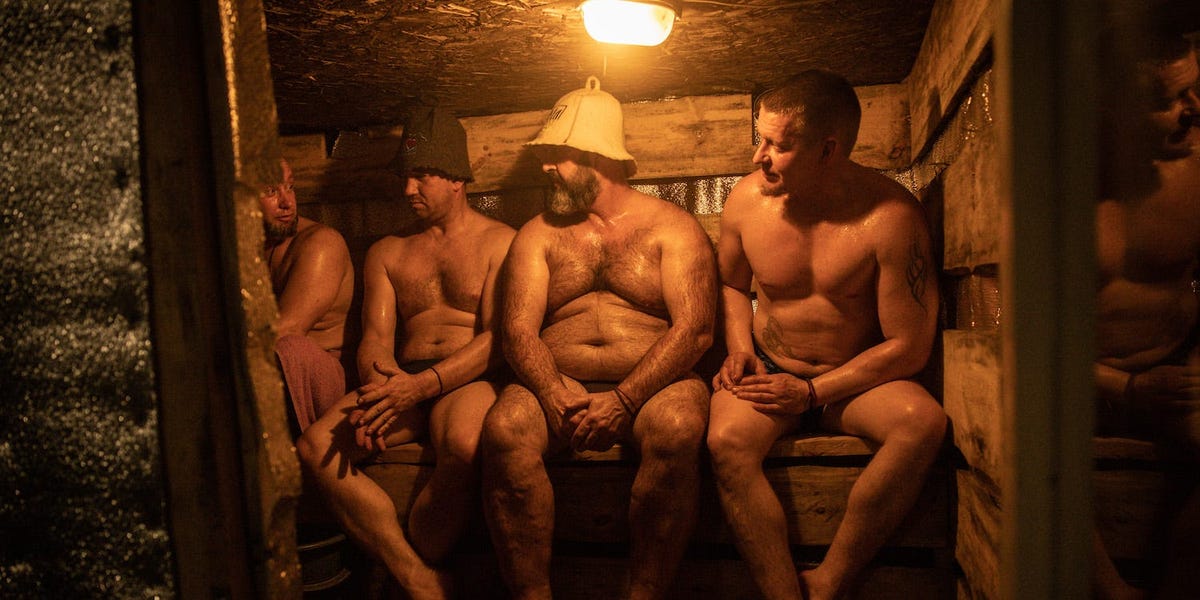 dan lofton recommends nude man in sauna pic