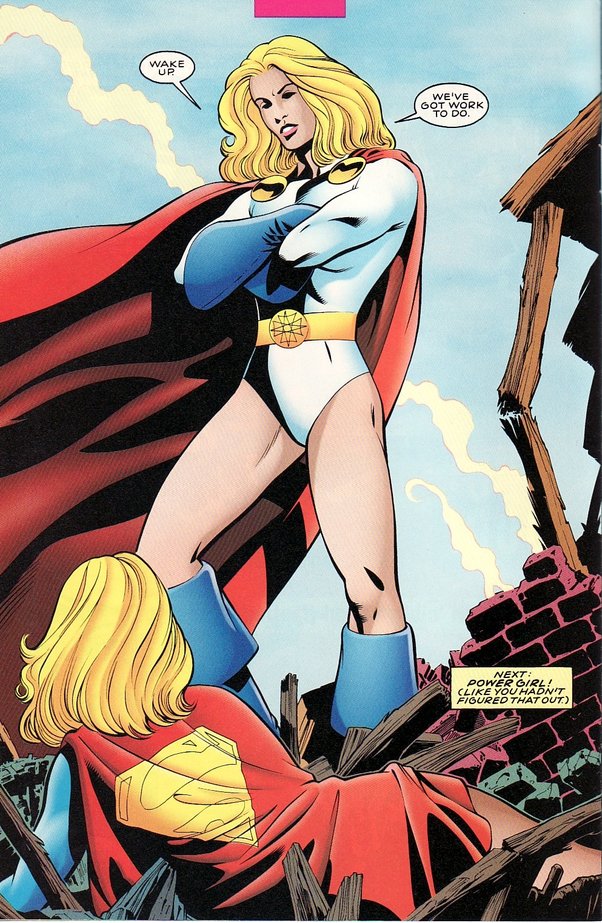 alley hillier recommends powergirl lesbian pic