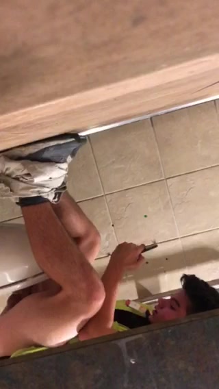 straight guy caught jerking off