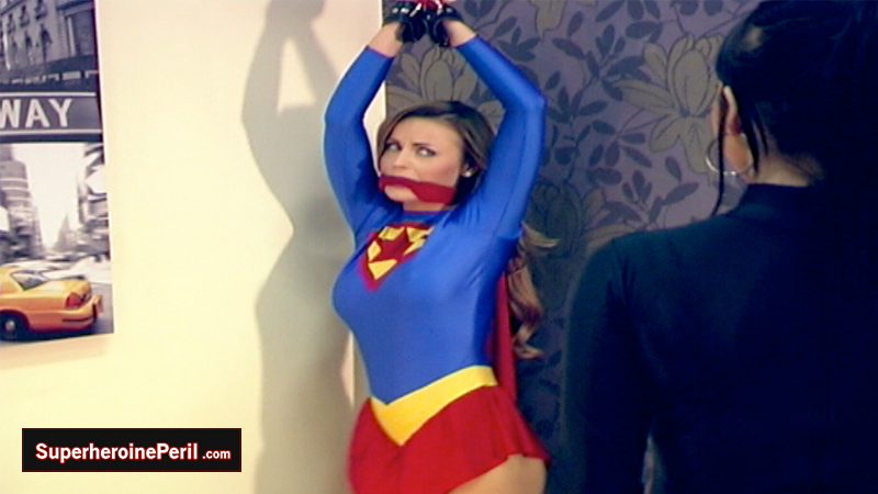 barry tuffy add photo superheroine tied up