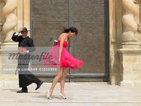 allie mayfield recommends wind blowing up skirts pic